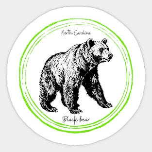 North Carolina black bear Sticker